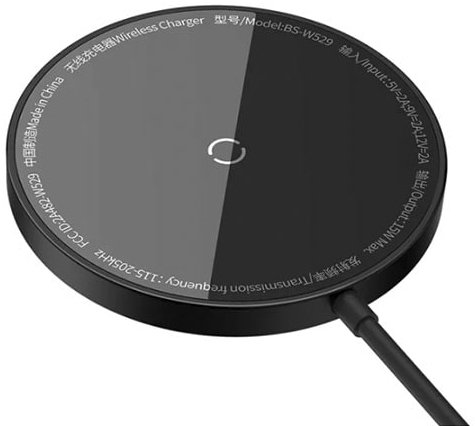 

Беспроводное зарядное Baseus Simple Mini3 Magnetic Wireless Charger 15W CCJJ040001 (черный)