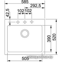 Кухонная мойка Franke MRG 610-58 (миндаль)