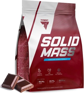 Гейнер Trec Nutrition ГЕЙНЕР TREC NUTRITION SOLID MASS (3000ГР) ШОКОЛАД (Польша)