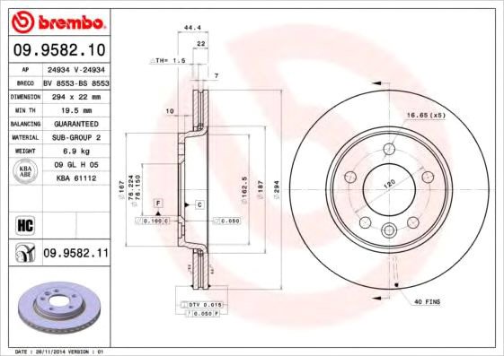 

Brembo 09958210