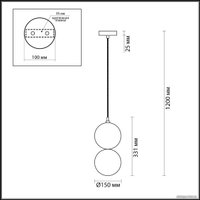 Подвесная люстра Odeon Light Changi 4980/1B