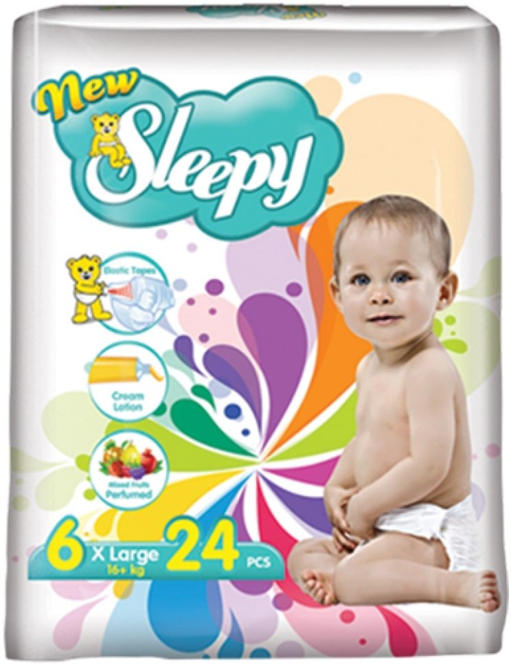 

Подгузники Sleepy New Super Pack Extra Large (24 шт)