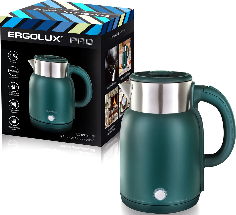 

Электрический чайник Ergolux Pro ELX-KS13-C05