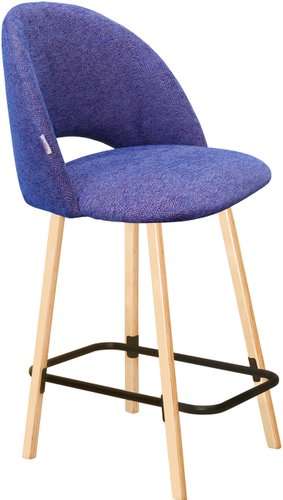 Стул Sheffilton SHT-ST34/S94-1 (синий мираж/прозрачный лак/черный муар)