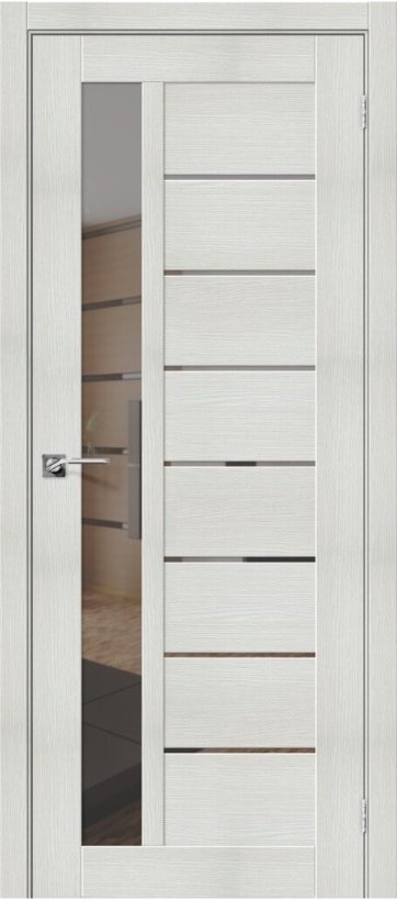 

Межкомнатная дверь el'Porta Порта-27 70x200 (Bianco Veralinga Mirox Grey)