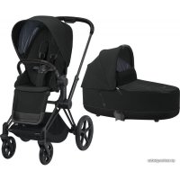 Универсальная коляска Cybex Priam 2020 (deep black, рама черная матовая)