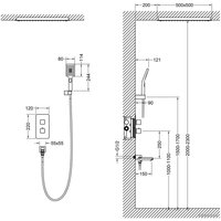 Душевая система  Timo Petruma SX-5019/03SM (черный)