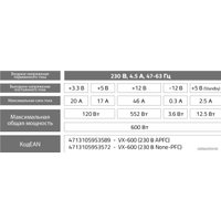 Блок питания AeroCool VX-600W [471310593589]