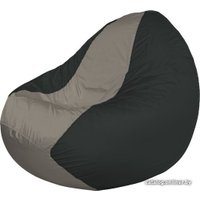 Кресло-мешок Flagman Classic К2.1-130 (черный/серый темный)