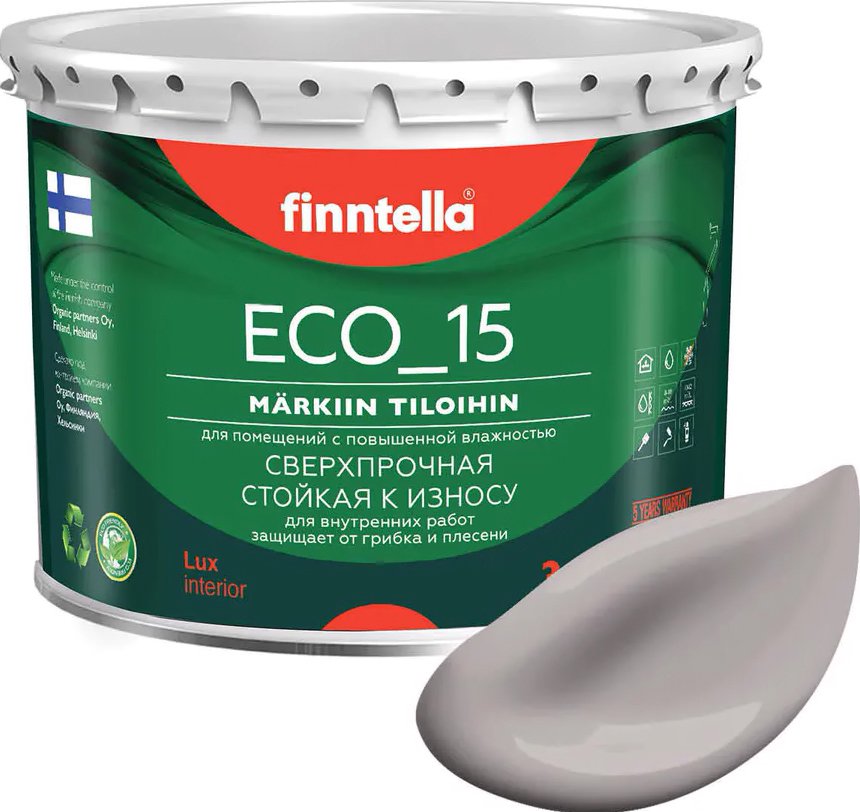 

Краска Finntella Eco 15 Metta F-10-1-3-FL105 2.7 л (серо-лиловый)