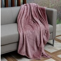 Плед Belezza Valira 200x220 (шоколадный/розовый)