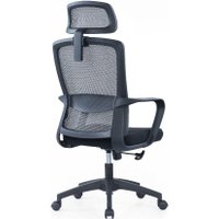 Офисное кресло SitZone U-060A (сетка/ткань, черный, крестовина пластик)