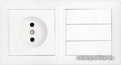 Розетка Bylectrica Стиль 3В-РЦ-689 (белый)