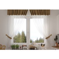 Комплект штор Legrand Софт-Вуаль 1.35x1.6 м 58091388 (2шт, латте)