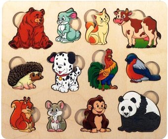 Мозаика/пазл Нескучные игры Кто что ест? 8189