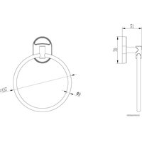 Держатель для полотенца Ledeme L1904