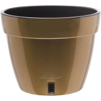 Вазон Santino Asti AST150GLD/BL двойной (золото/черный)