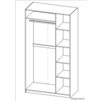 Шкаф распашной Mio Tesoro Пегас 3-х створчатый 2.04.01.090.5 (дуб венге)