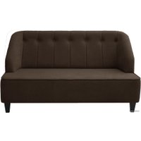 Диван Brioli Дино П двухместный (микровелюр, В74 коричневый)