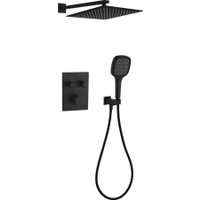 Душевая система  Grocenberg GB5040 с термостатом (черный матовый)