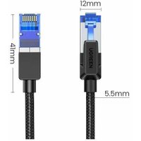 Кабель Ugreen NW153 30795 RJ45 - RJ45 (10 м, черный)