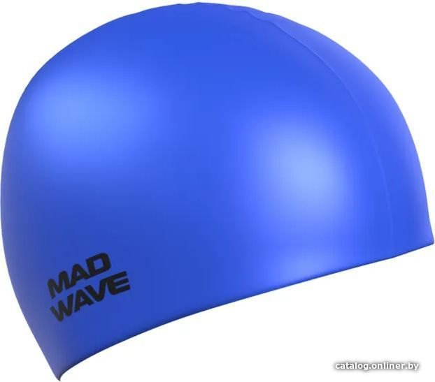 Шапочка для плавания Mad Wave Metal (синий)