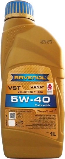 

Моторное масло Ravenol VST 5W-40 1л