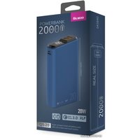 Внешний аккумулятор Olmio QS-20 20000mAh (темно-синий)