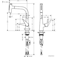 Смеситель Hansgrohe Talis Select M51 72824000 (хром)