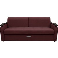 Диван Сириус Лидер-2 НПБ 215x110 (Eva 15 велюр темно-бордовый)