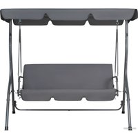Садовые качели National Tree Company Simple с тентом К-1 DS-186 (серый)