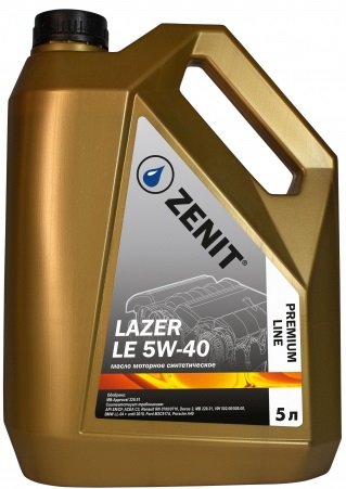 

Моторное масло Zenit Premium Line Lazer LE 5W-40 5л