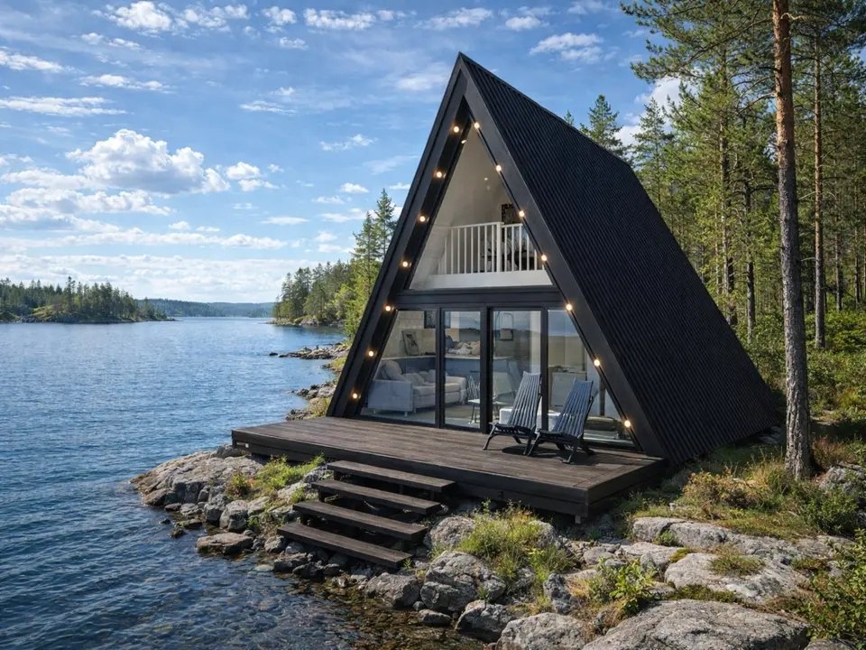 Дом Woods А-Фрейм 6х8