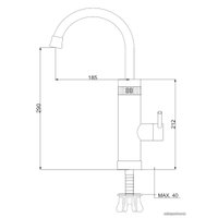 Проточный электрический водонагреватель-кран РМС ЭЛ05 в Гродно