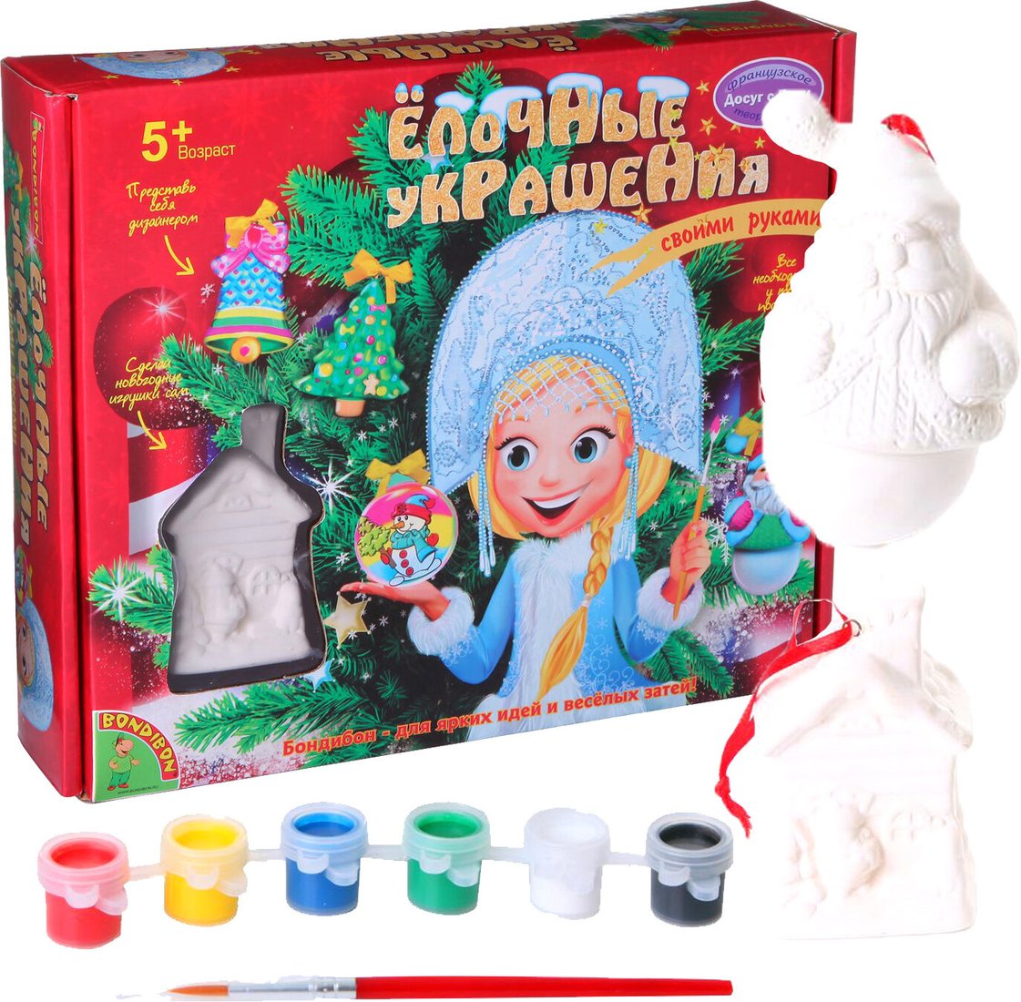 

Набор для создания поделок/игрушек Bondibon Елочные украшения ВВ1042
