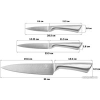Набор ножей Elan Gallery 240357 (серебристый)