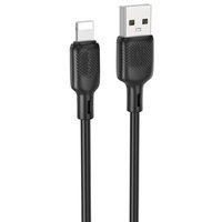 Кабель Borofone BX113 USB Type-A - Lightning (2 м, черный)