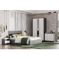 Комод Mio Tesoro Дольче 3 ящика (графит/белый)