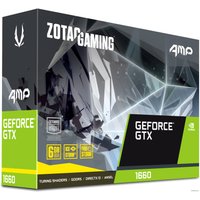 Видеокарта ZOTAC Gaming GeForce GTX 1660 AMP 6GB GDDR5 ZT-T16600D-10M