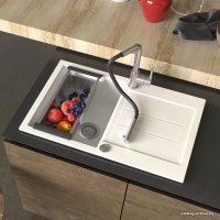 Кухонная мойка Aquasanita Tesa SQT101AW (black metallic 601)