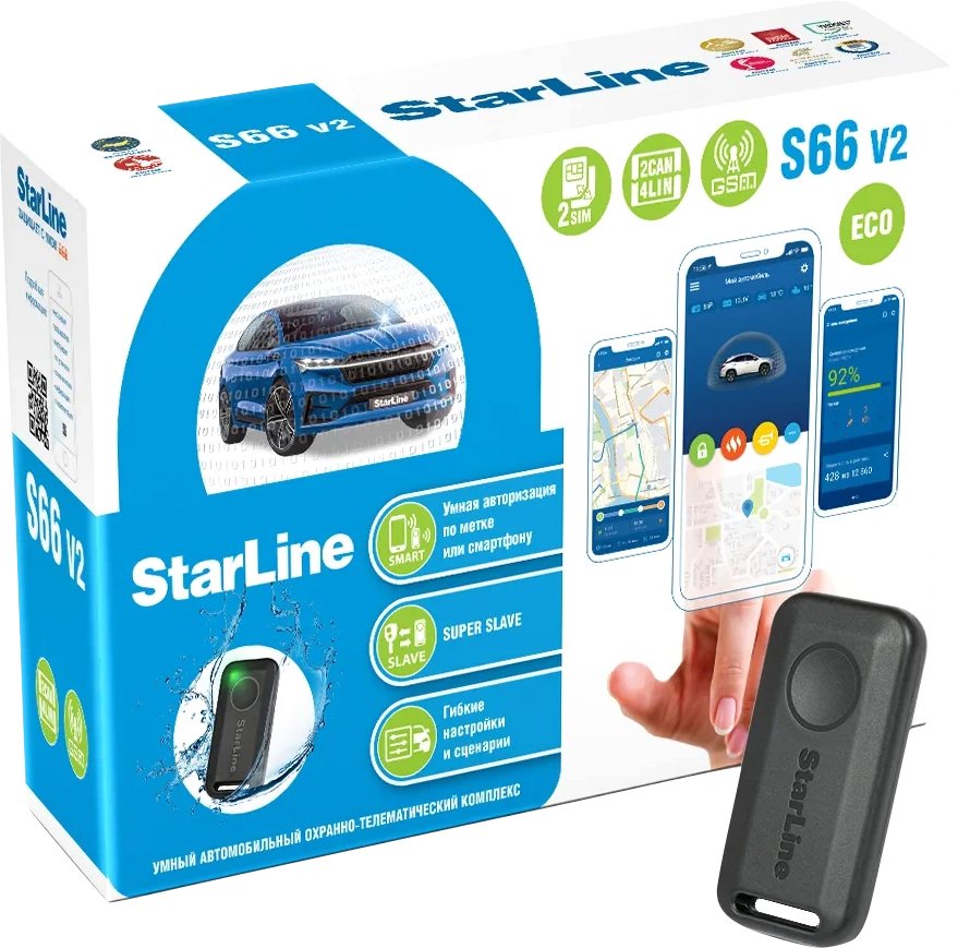 

Автосигнализация StarLine S66 v2 LTE
