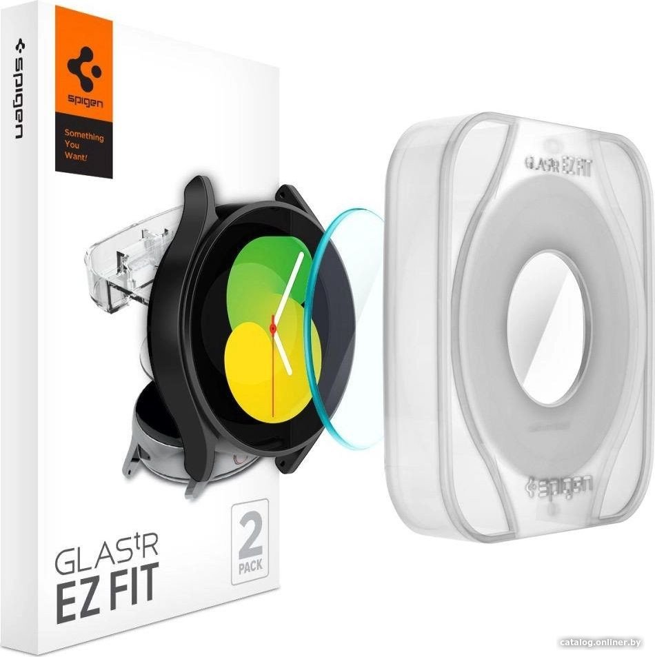 Защитное стекло Spigen Glas.TR EZ Fit для Galaxy Watch 5/4 (44 mm) AGL05339 (2шт)