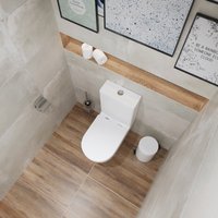 Унитаз напольный Lauter Vortex 2110022VF + гигиенический душ Sano 21LT1294GL