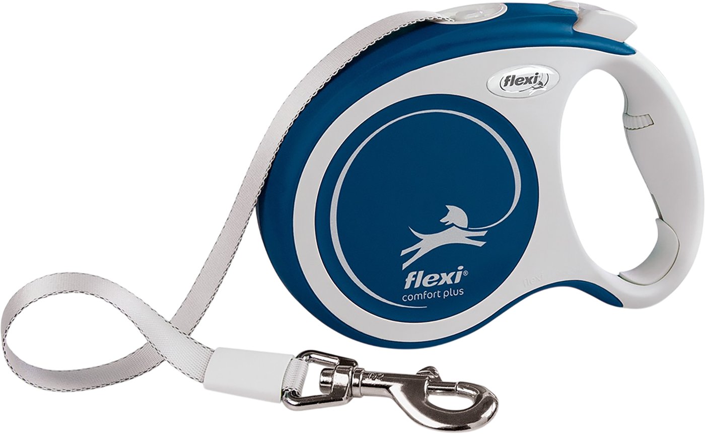 Поводок-рулетка Flexi Comfort Plus Tape (L, 8м, Blue)