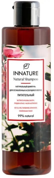 

Шампунь Innature Натуральный для ослабленных и секущихся волос питательный 250 мл