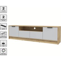 Тумба Интерлиния ТВ Концепт КТ-ТВ4-50 (серый/дуб золотой)