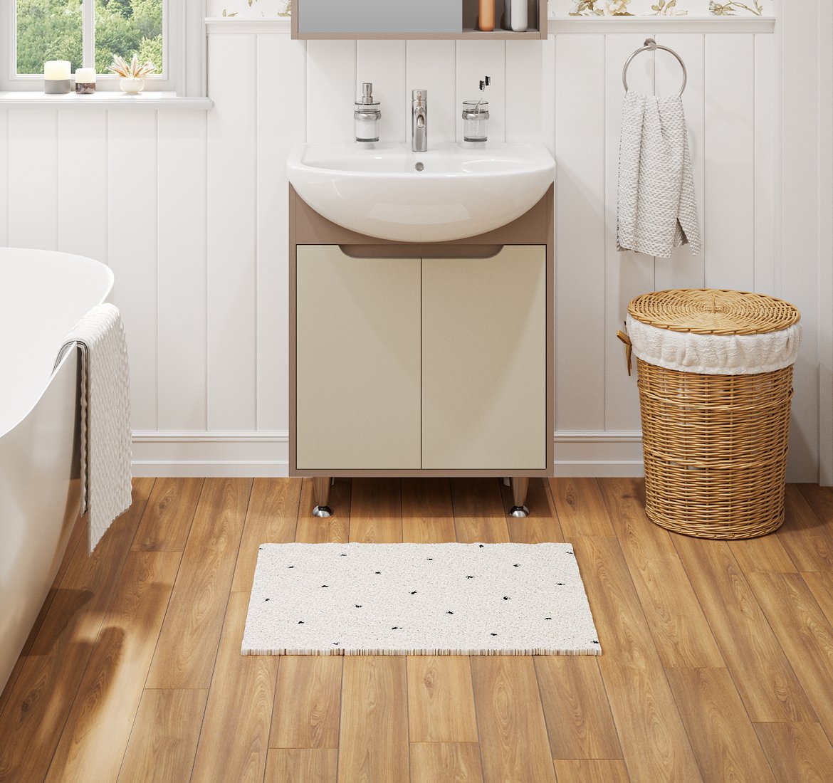 

Runo Тумба под умывальник Эконова 50 (какао/бежевый)