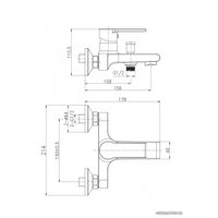 Смеситель Cersanit Brasko A63021