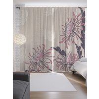 Комплект штор JoyArty Китайские астры p_59683 (145x265)