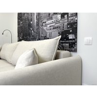 Диван Nord Star Айва Марино (микровелюр, белый)